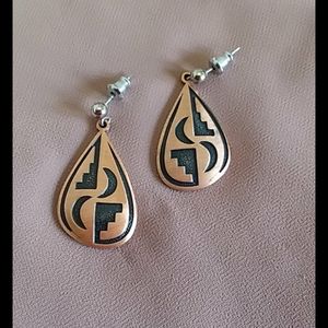 Copper Teardrop Shape Earrings